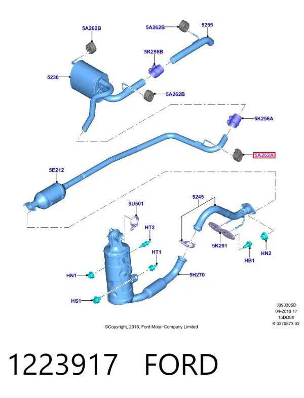 Подушка глушителя 1223917 Ford