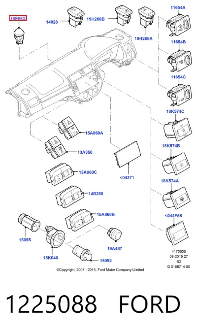 Датчик освещения FORD 1225088