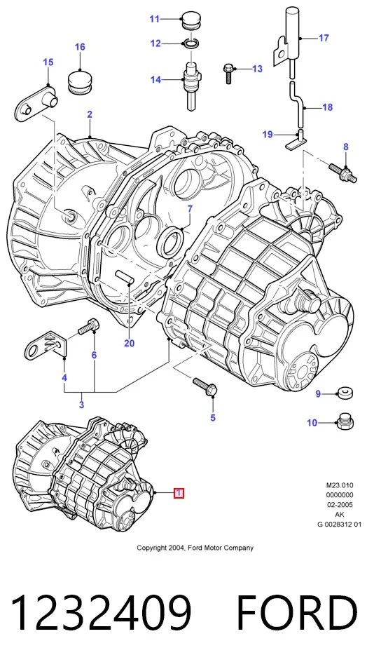КПП 1232409 Ford