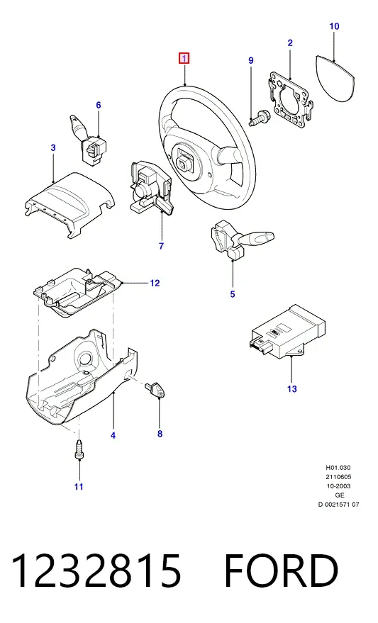 Руль 1232815 Ford