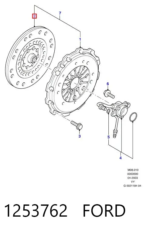 Диск сцепления 1253762 Ford