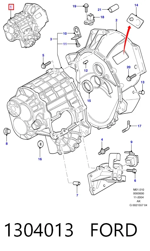 КПП 1304013 Ford