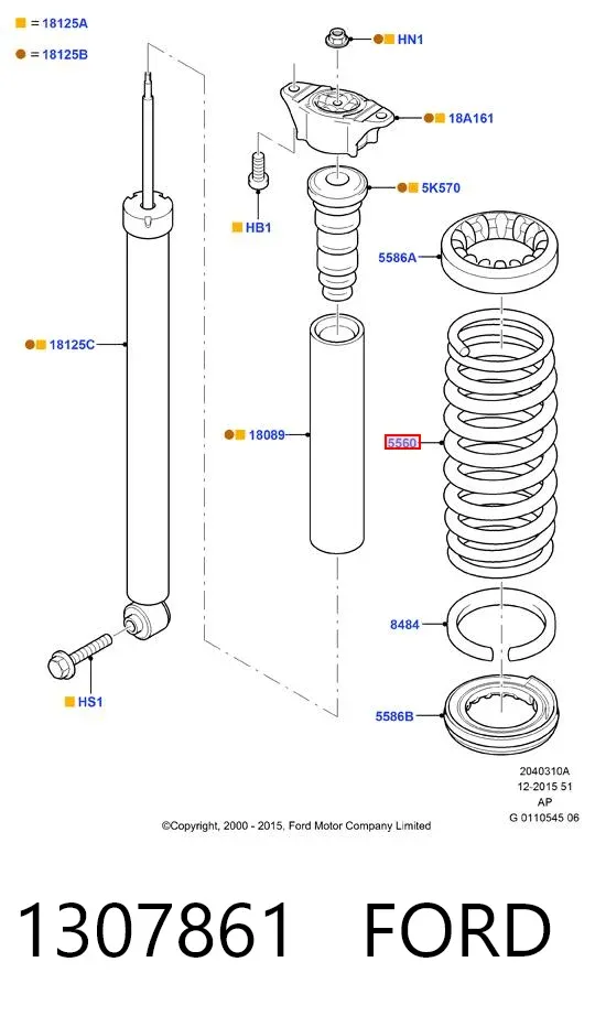  1307861 Ford