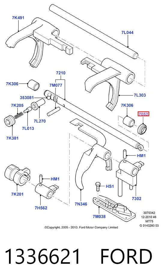 Сальник кулисы 1336621 Ford