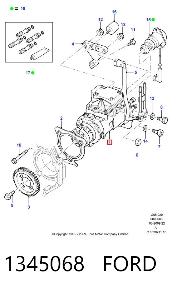 ТНВД 1345068 Ford
