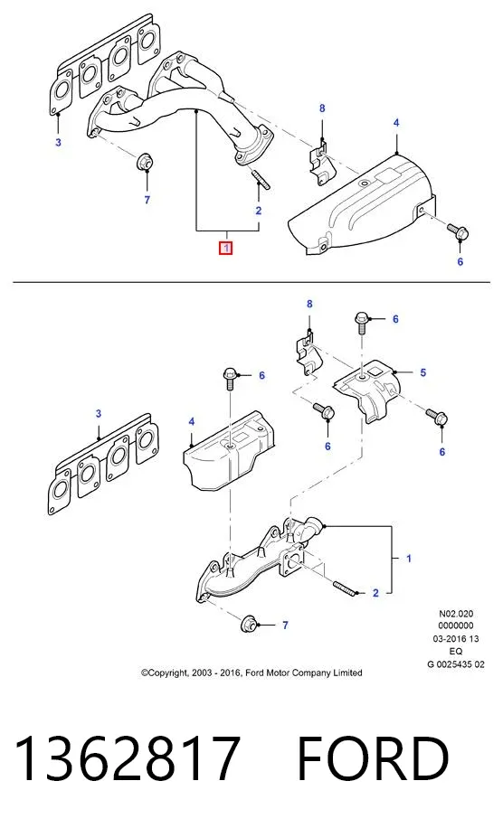 Выпускной коллектор ES30428 DP Group