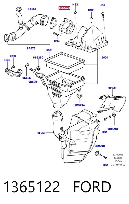 ДМРВ 1365122 Ford