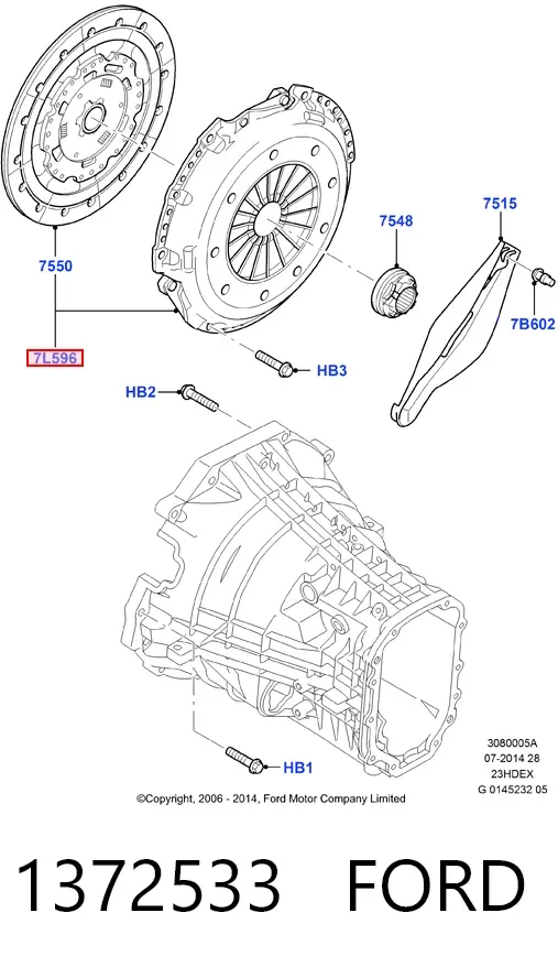 Сцепление 1372533 Ford