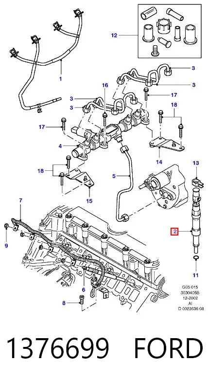 Топливные форсунки 1376699 Ford