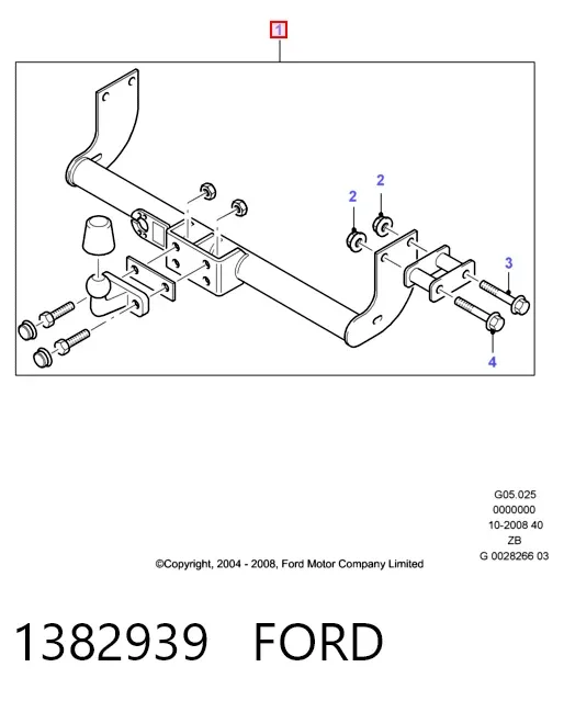 Фаркоп 1382939 Ford