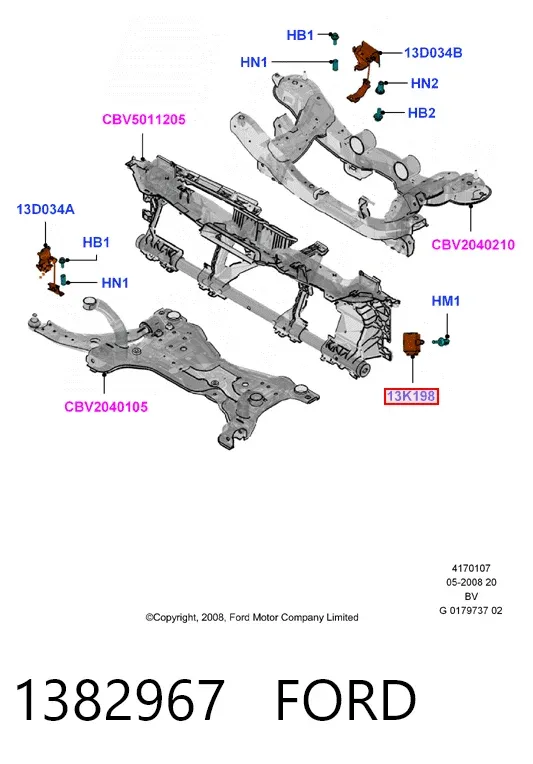 Модуль управления (ЭБУ) светом фар 1382967 Ford