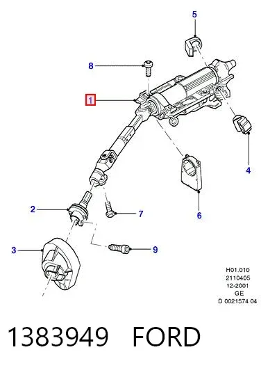 Рулевая колонка 1383949 Ford