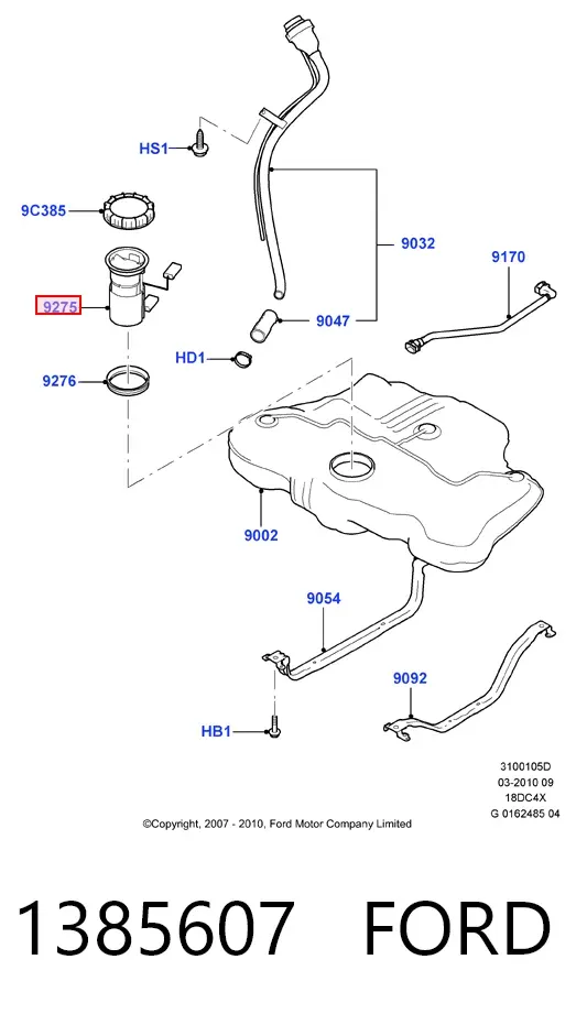 Бензонасос 1385607 Ford