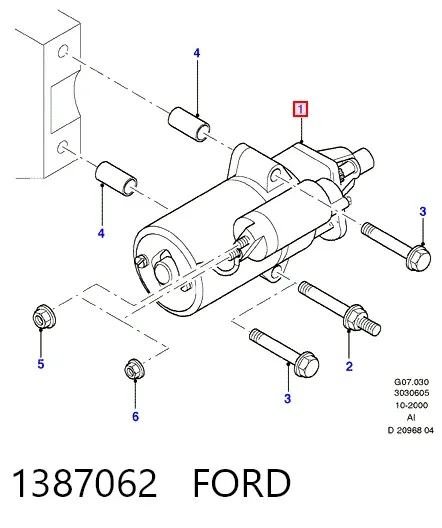 Стартер 1387062 Ford
