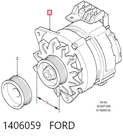 Генератор 1406059 Ford