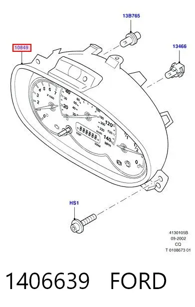 Панель приборов 1406639 Ford