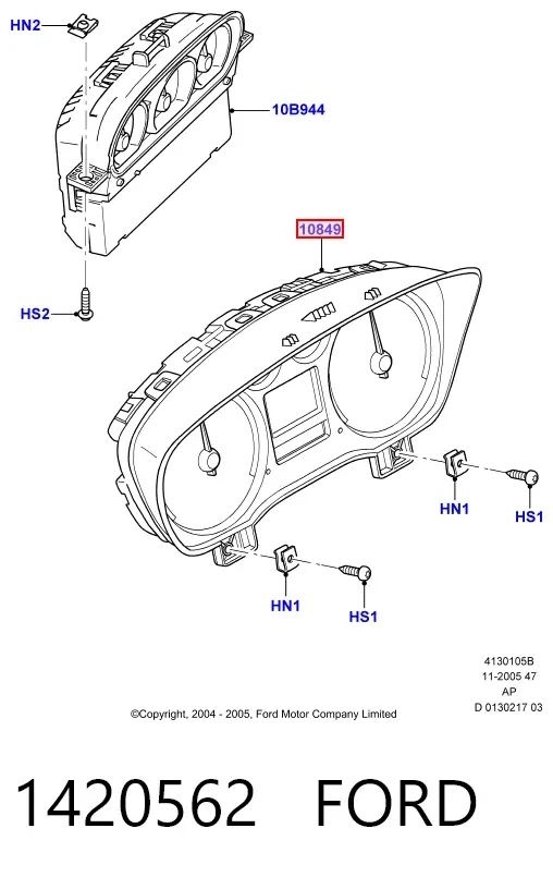 Панель приборов 1420562 Ford