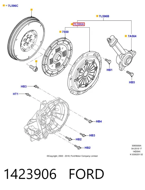 Сцепление 1423906 Ford