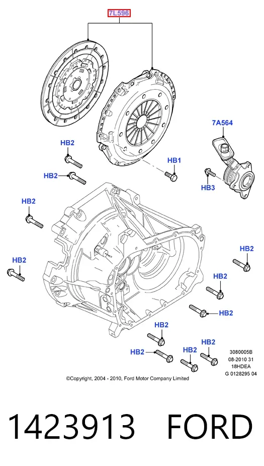 Сцепление 1423913 Ford