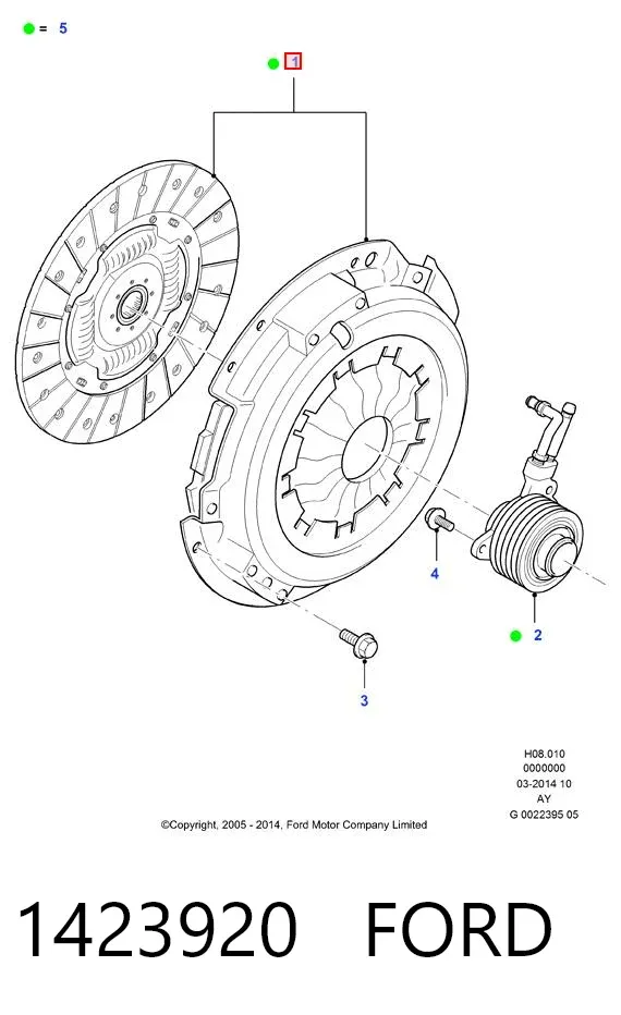 Сцепление 1423920 Ford