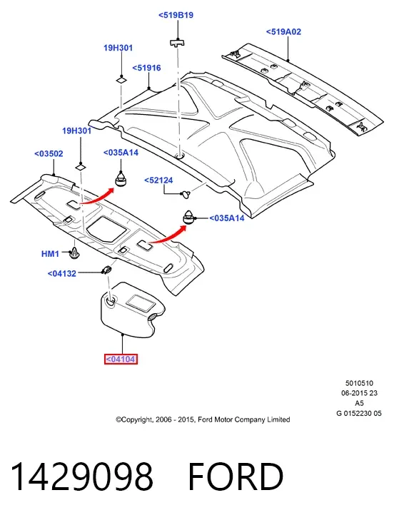 Солнцезащитный козырек Ford Focus II