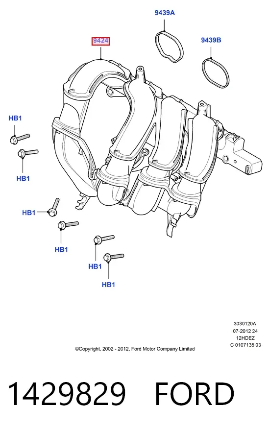 Впускной коллектор 1429829 Ford