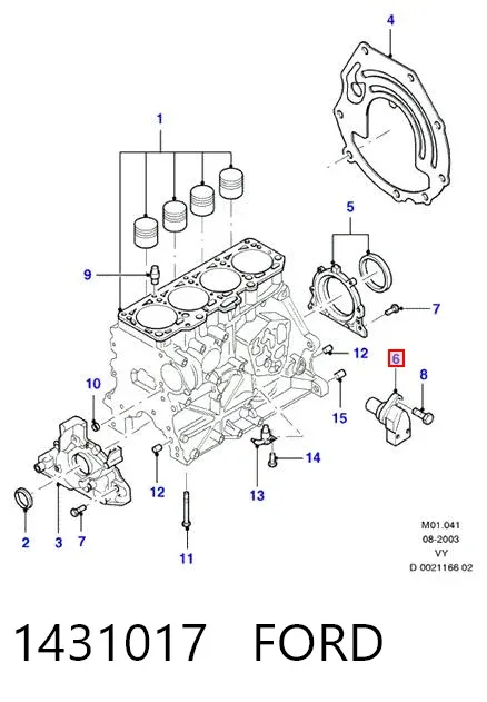 Датчик коленвала 1431017 Ford
