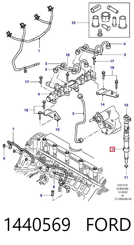 Топливные форсунки 1440569 Ford