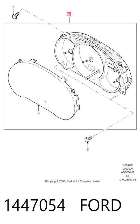 Панель приборов 1447054 Ford