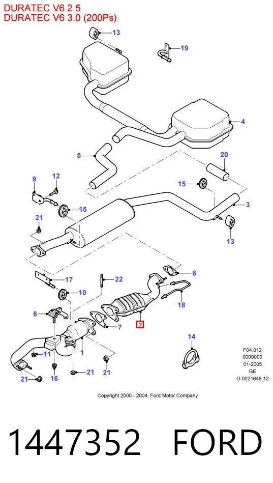 Катализатор 1447352 Ford