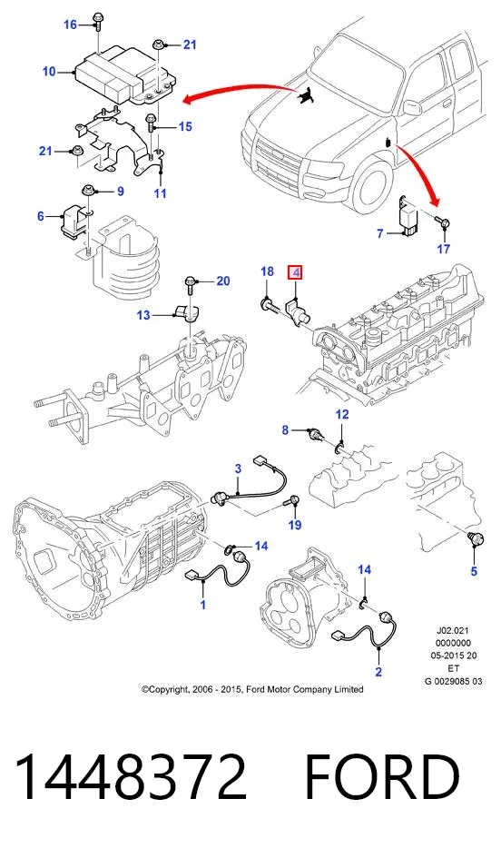 Датчик распредвала 1448372 Ford