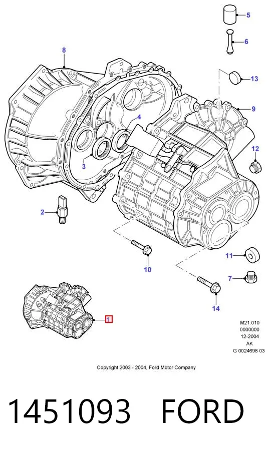 КПП 1451093 Ford