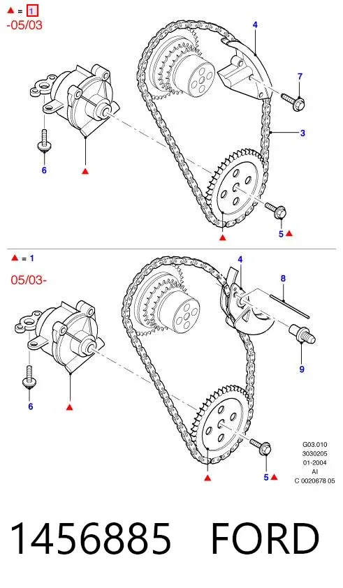 Масляный насос 1456885 Ford