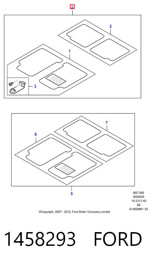 Коврики 1458293 Ford