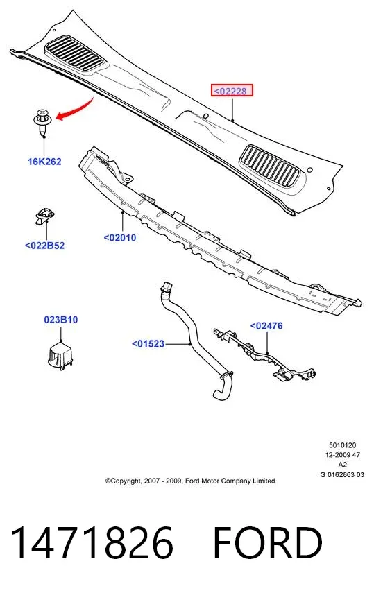 Буфер (отбойник) амортизатора переднего 1471826 Ford
