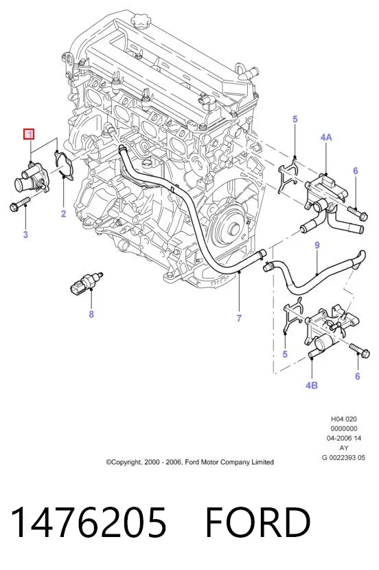 Термостат 1476205 Ford