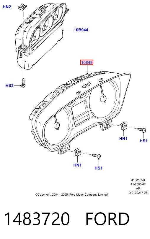 Панель приборов 1483720 Ford