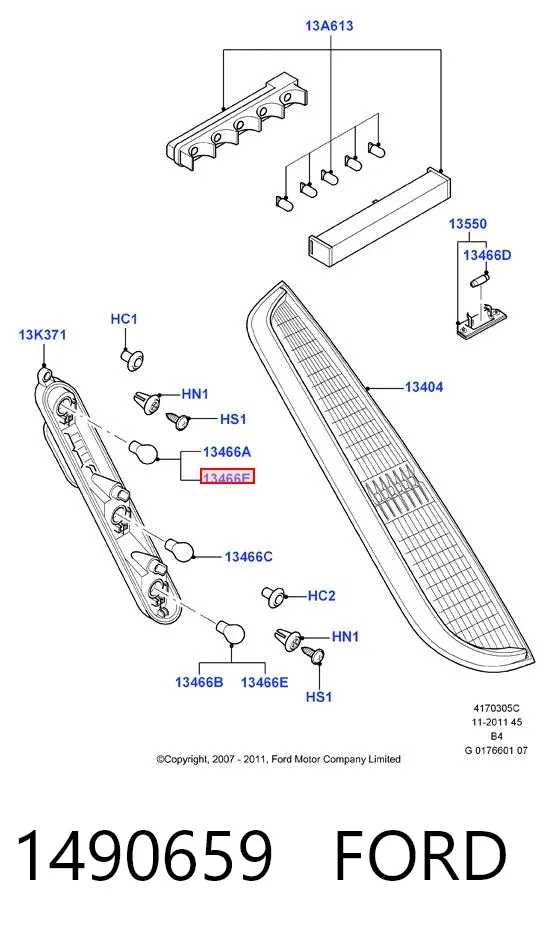 Лампочка 1490659 Ford