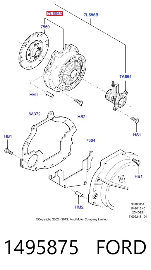 Сцепление 1495875 Ford