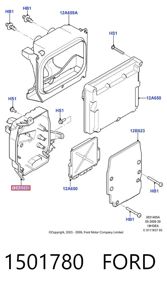 Катушка зажигания 1501780 Ford