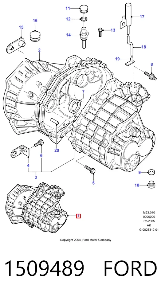 КПП 1509489 Ford