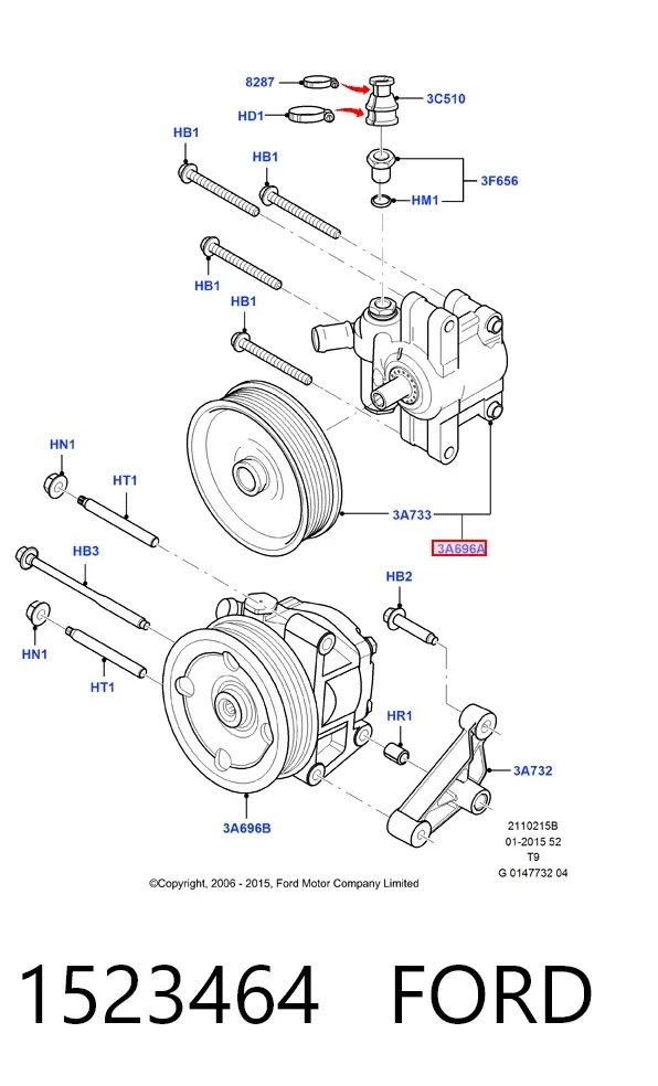 Насос ГУР 1523464 Ford