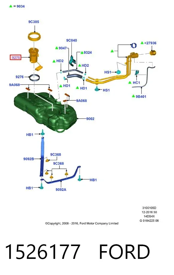 Бензонасос 1526177 Ford