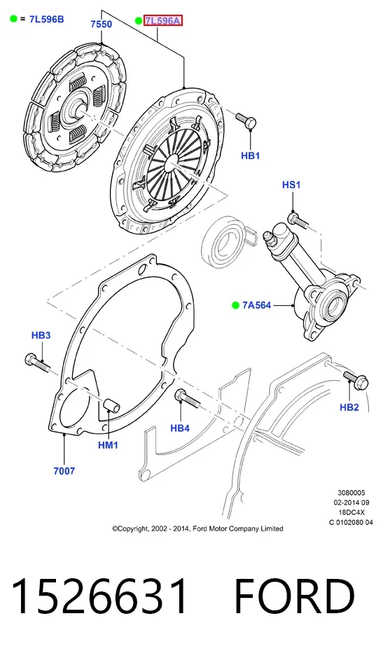 Сцепление 1526631 Ford