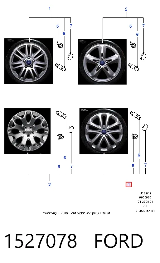 Колпаки Ford Galaxy II CA1