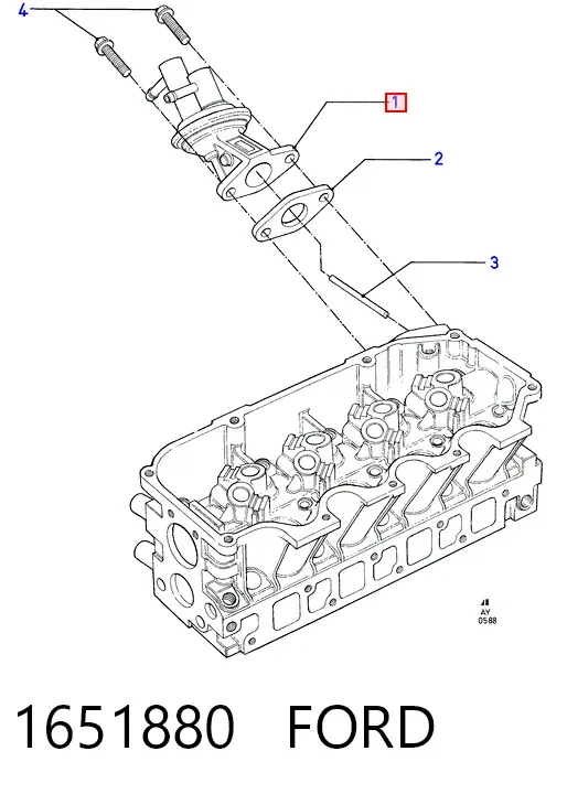 Механический топливный насос 1651880 Ford