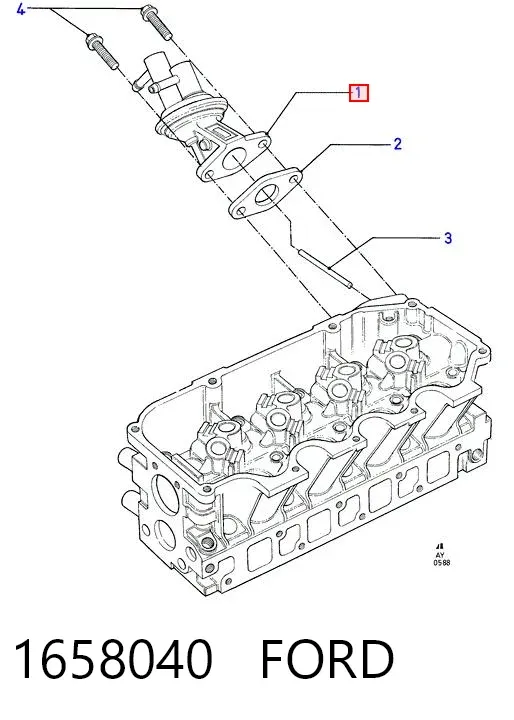 Механический топливный насос 1658040 Ford