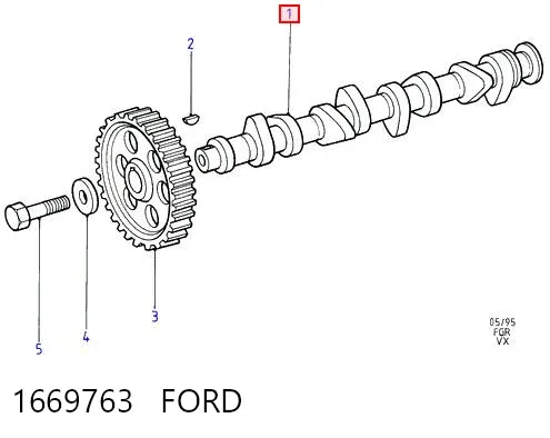 Распредвал 1669763 Ford