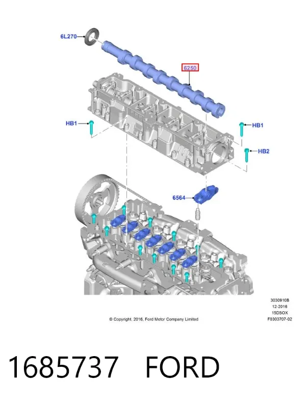 Распредвал 1685737 Ford