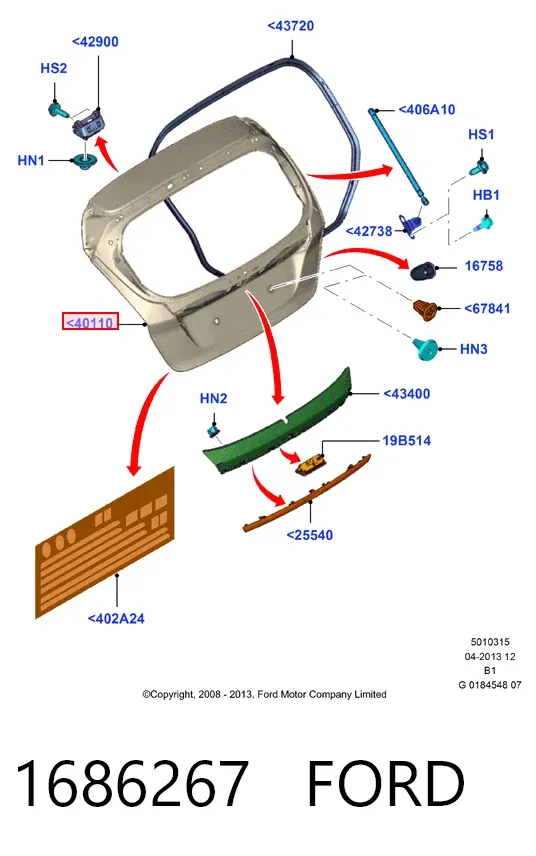 Ляда 1686267 Ford